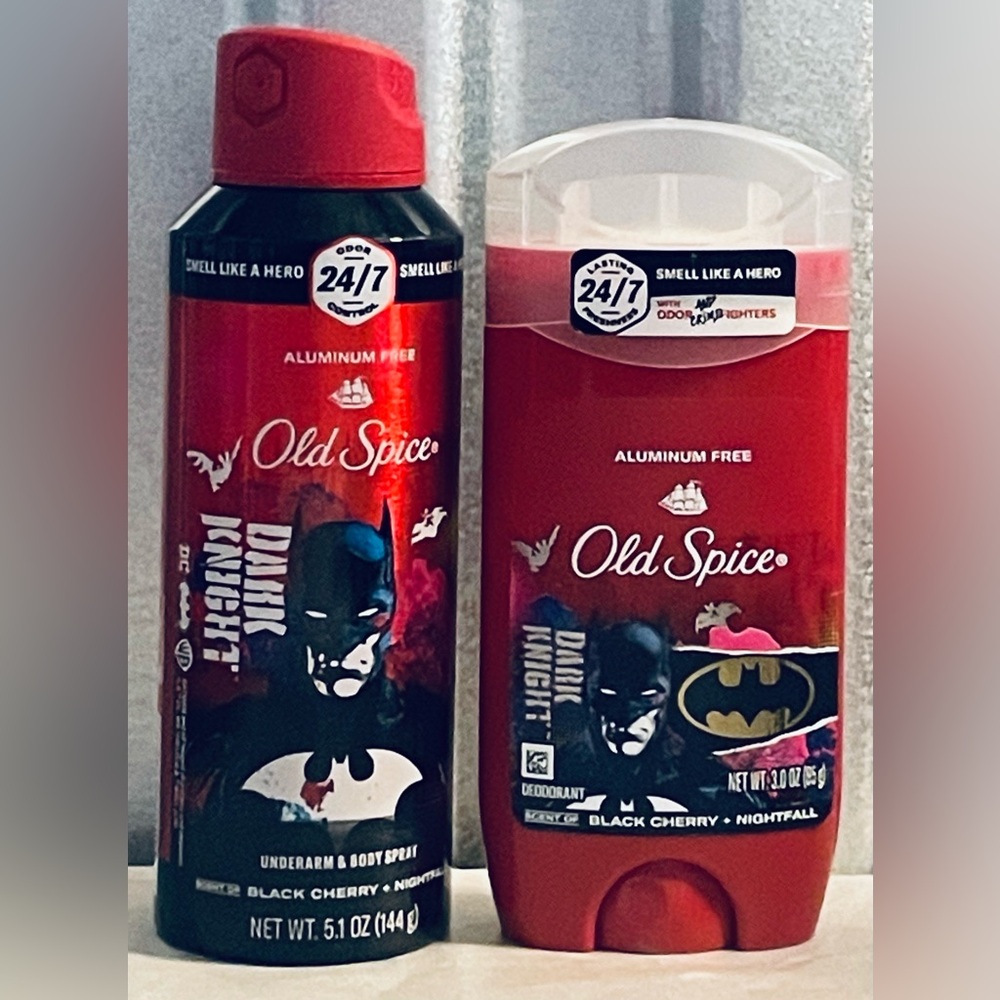 Old Spice Dark Knight Black Cherry Men’s Deodorant & Body Spray Set
